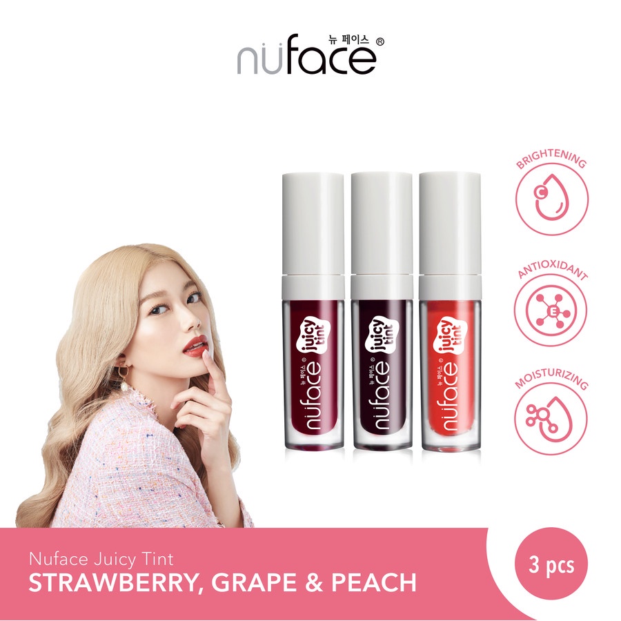 BISA  COD - NUFACE SKINCARE SERUM ACNE, SERUM BRIGHTENING, CREAM ACNE &amp; BRIGHTENING SUN SHIELD, LIPTIINT JUICY, SUNSCREEN