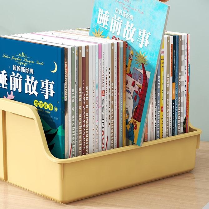 ➼ Greenland Rak Buku Plastik Foldable Desktop Box Rak Box File Kotak Penyimpanan Buku Alat Tulis Ser