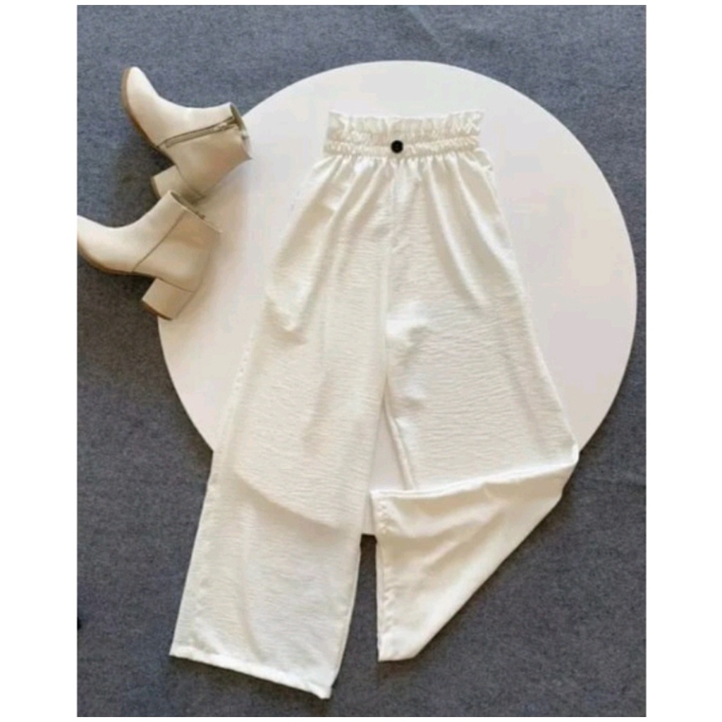 CRINKLE AIRFLOW LOOSE PANTS VARIASI KANCING/KULOT CRINKLE AIRFLOW HIGHWAIST