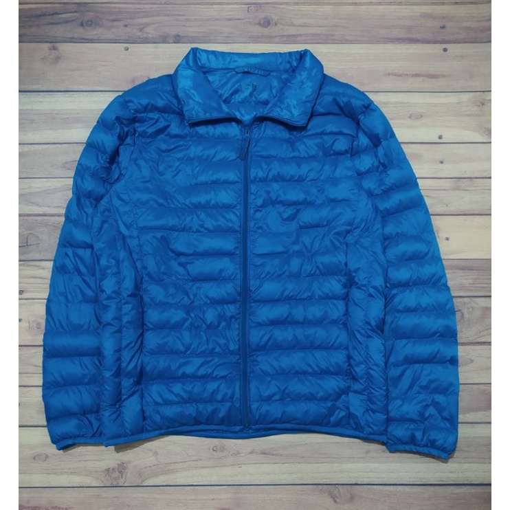 Papowcloth - Jaket Bulang Uniqlo/Jaket Original Uniqlo/Jaket Uniqlo (biru)