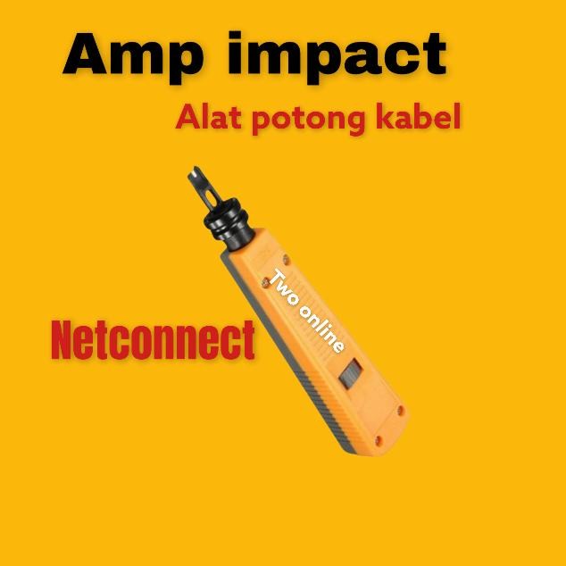 Tang Potong Amp Impact And Punch Down Tool Grey Orange 110 Tang (Alat Perkakas)