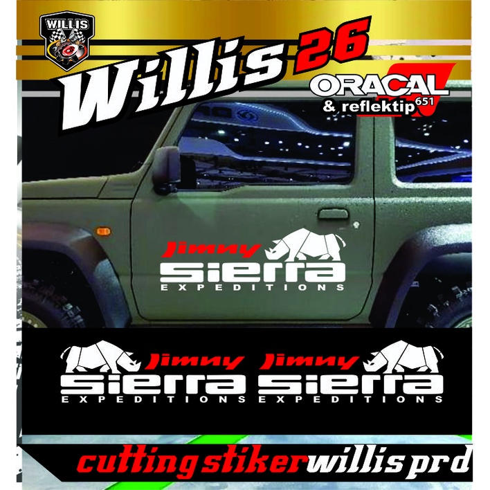 Cutting Sticker Body Mobil Jimny Sierra Expeditions