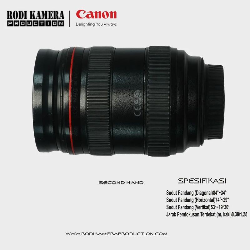 lensa Canon 24-70mm F2,8 L USM