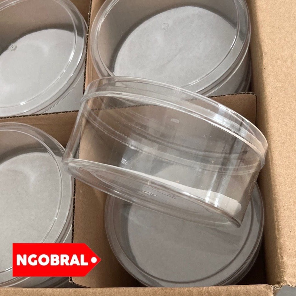Toples kue kering Lebaran/ Toples Makanan/Toples Snack Transparant Kedap Udara (1 Dos 12 biji)
