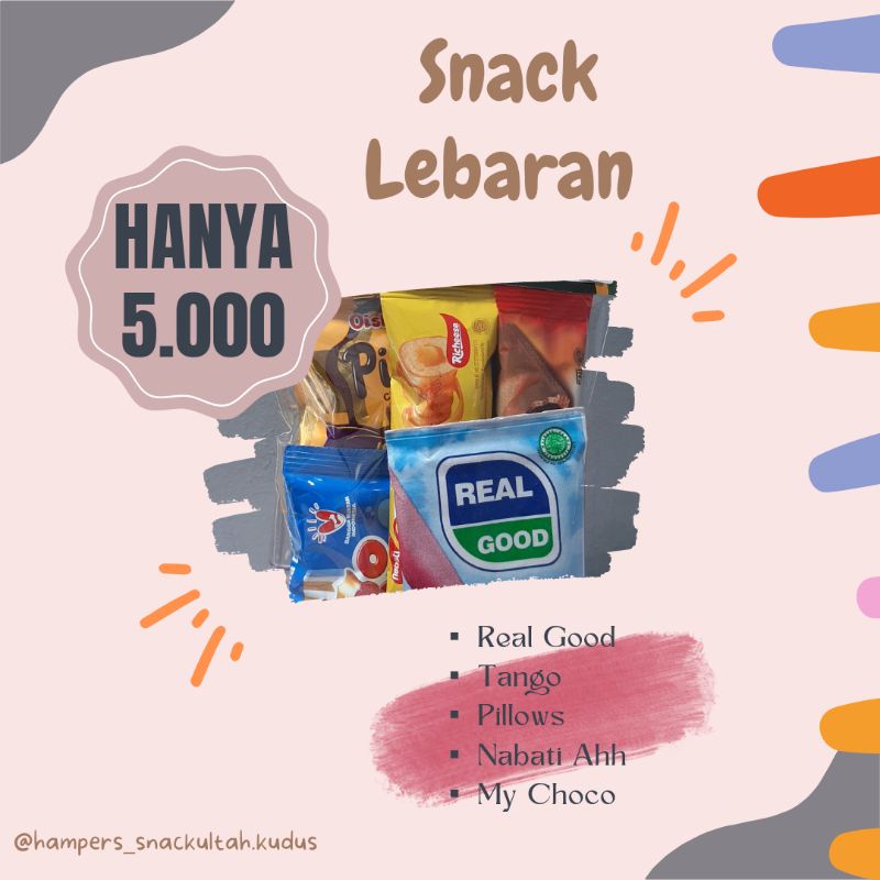 

Snack Lebaran/ snack murah/ bingkisan snack/snack kekinian/ paket snack