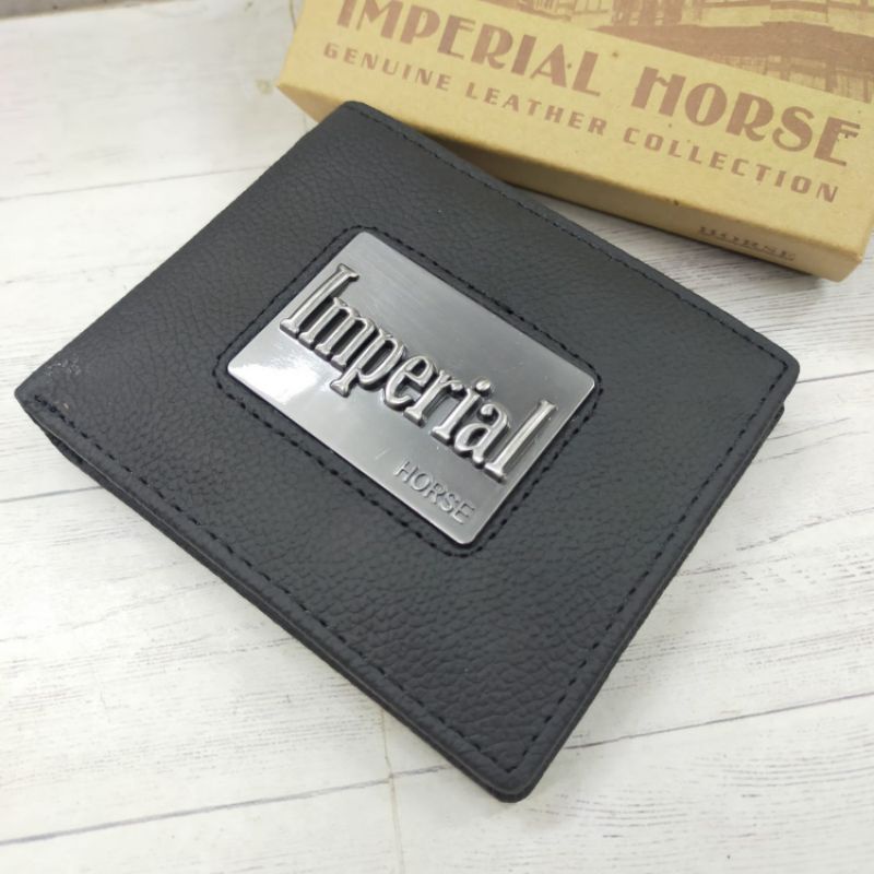 Dompet kulit pria IMPERIAL HORSE plat logo