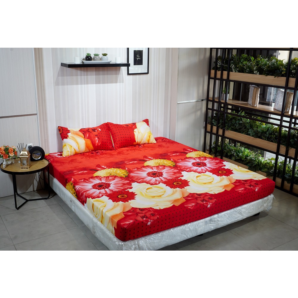 Idola Style Veronica Sprei 100 / 120 Micro Print Tinggi 20 cm MP-8071