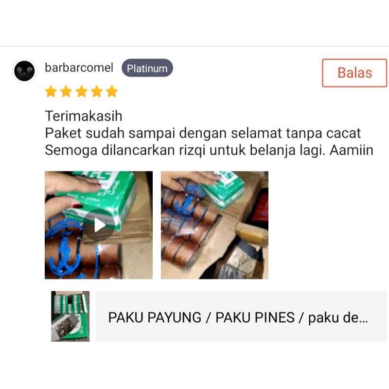 Paku Payung Pines Jamur Dekorasi (1box=10kotak kecil)Isi -+200 pcs
