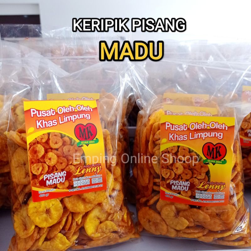 KERIPIK ENAK PISANG MADU 500GR