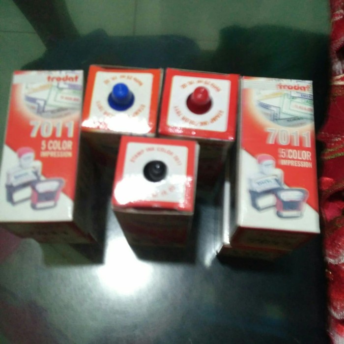 

Stamp ink color 7011 25 ml Trodat hrg 40.000 botol.