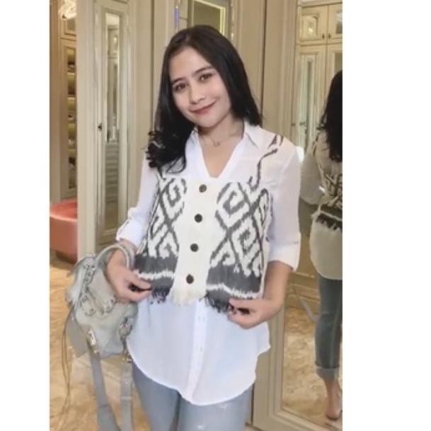 SALE TANKTOP RONCE TENUN IKAT ASLI BATIK KAMPUS OUTER TENUN CARDIGAN TENUN VEST TENUN OUTER TANPA LE