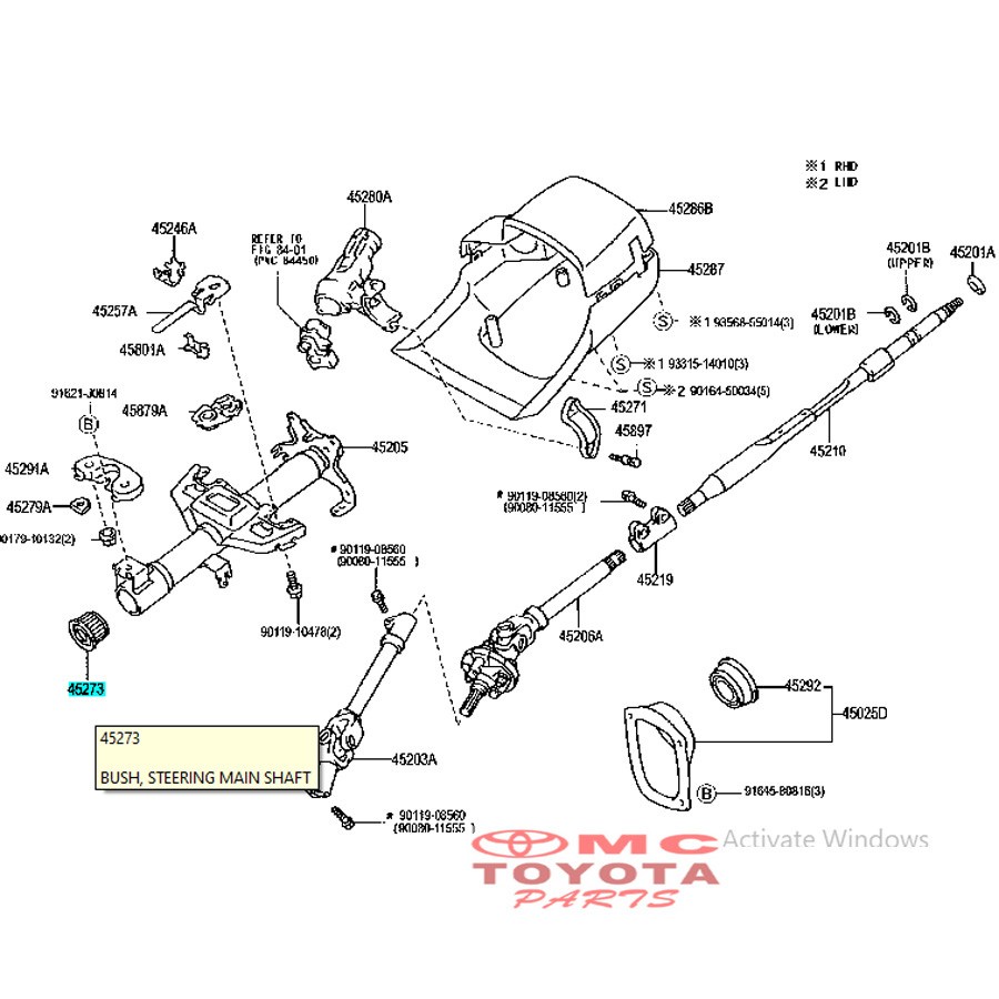 Bush Steering Stering Stir Ster Main Kijang Kapsul Corolla 45273-38010