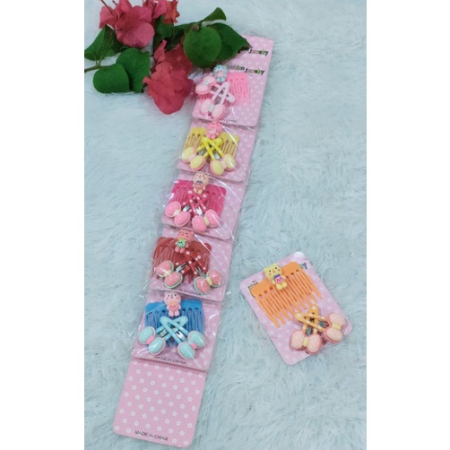 Jepit 2in1 pita sunggar boneka cantik (sepasang)