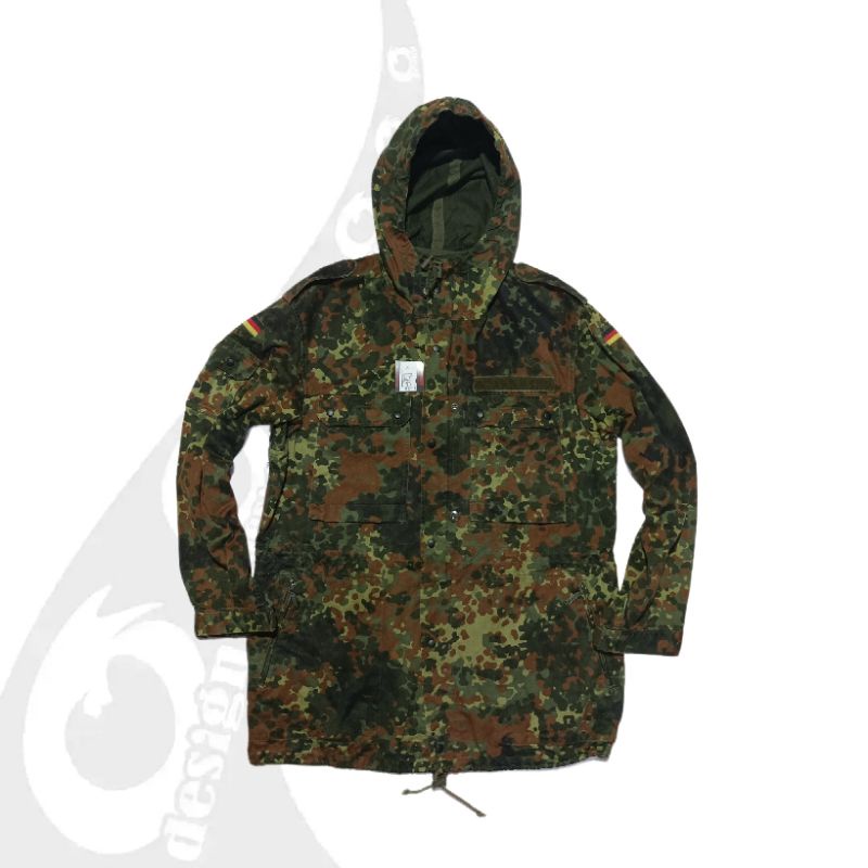 vintage jaket parka flectran jerman military