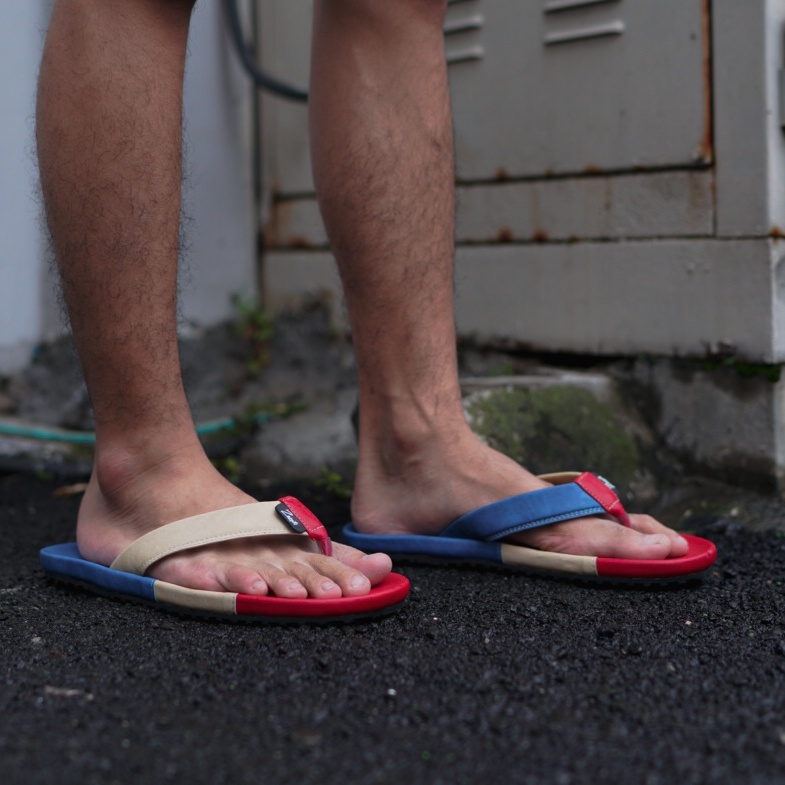 JULIAN X ZAGIB | Sandal Pria Red Big Size 44-49 / Sendal Jepit Cowok Casual Santai Ukuran Besar