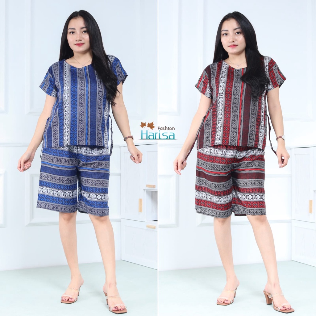 Piyama Pendek Etnik Rayon Super 03