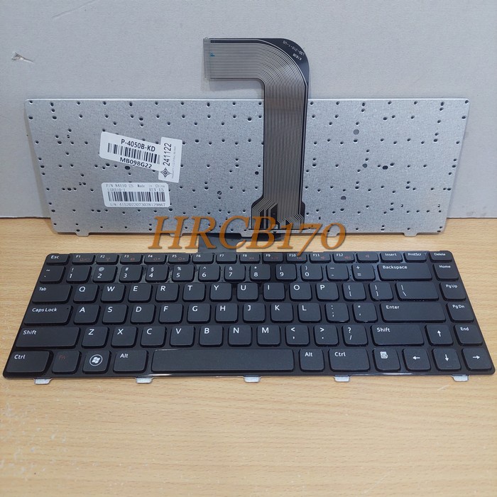 Keyboard Laptop DELL Inspiron 14R N4050 N4040 N4110 M4040 M4110 Hitam -HRCB