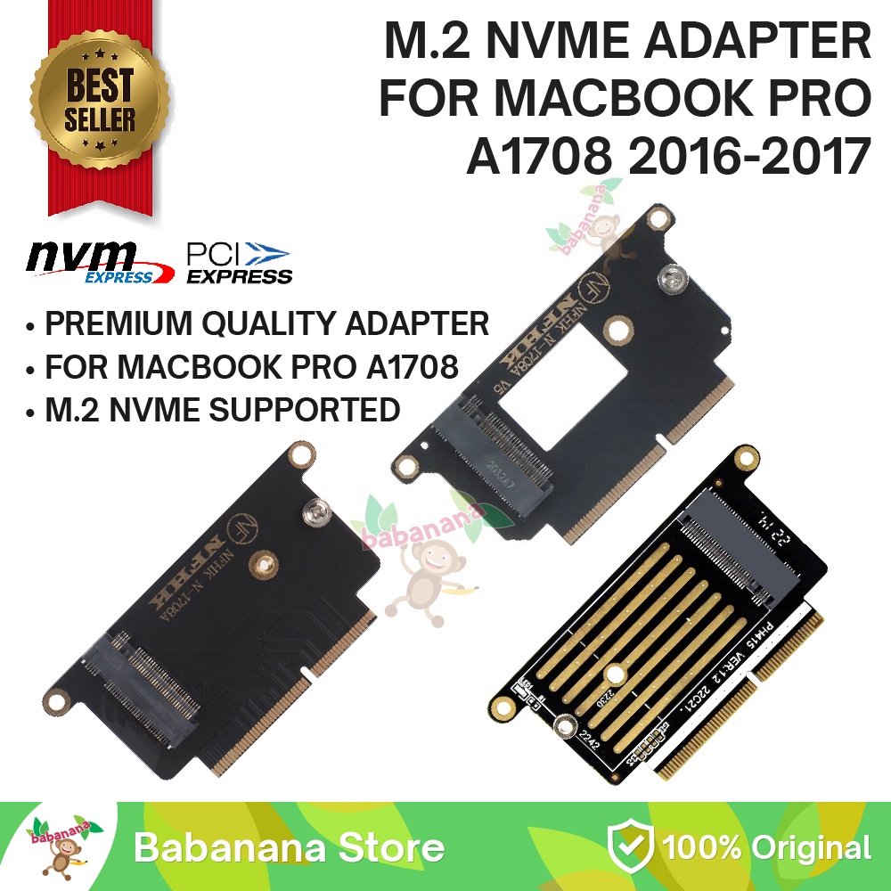 Adapter M.2 NVME SSD FOR A1708 MACBOOK PRO 2015 2016 2017 CONVERTER M2 NVME NGFF ADAPTOR KONVERTER CARD UPGRADE KIT