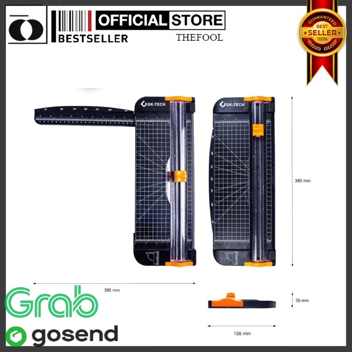 

Best Seller Pemotong Kertas Dorong Tarik Paper Cutter A4 Pc 1637 16X37 Cm Tf