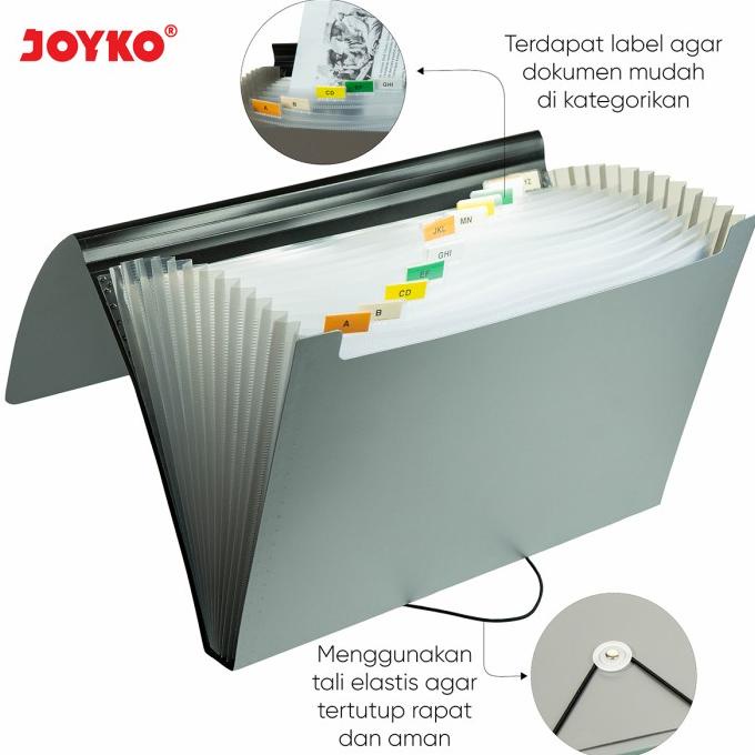 

Terbaru !!! Joyko Expanding File Folio F4 13 Pockets / Map Harmonika Ef-1F4
