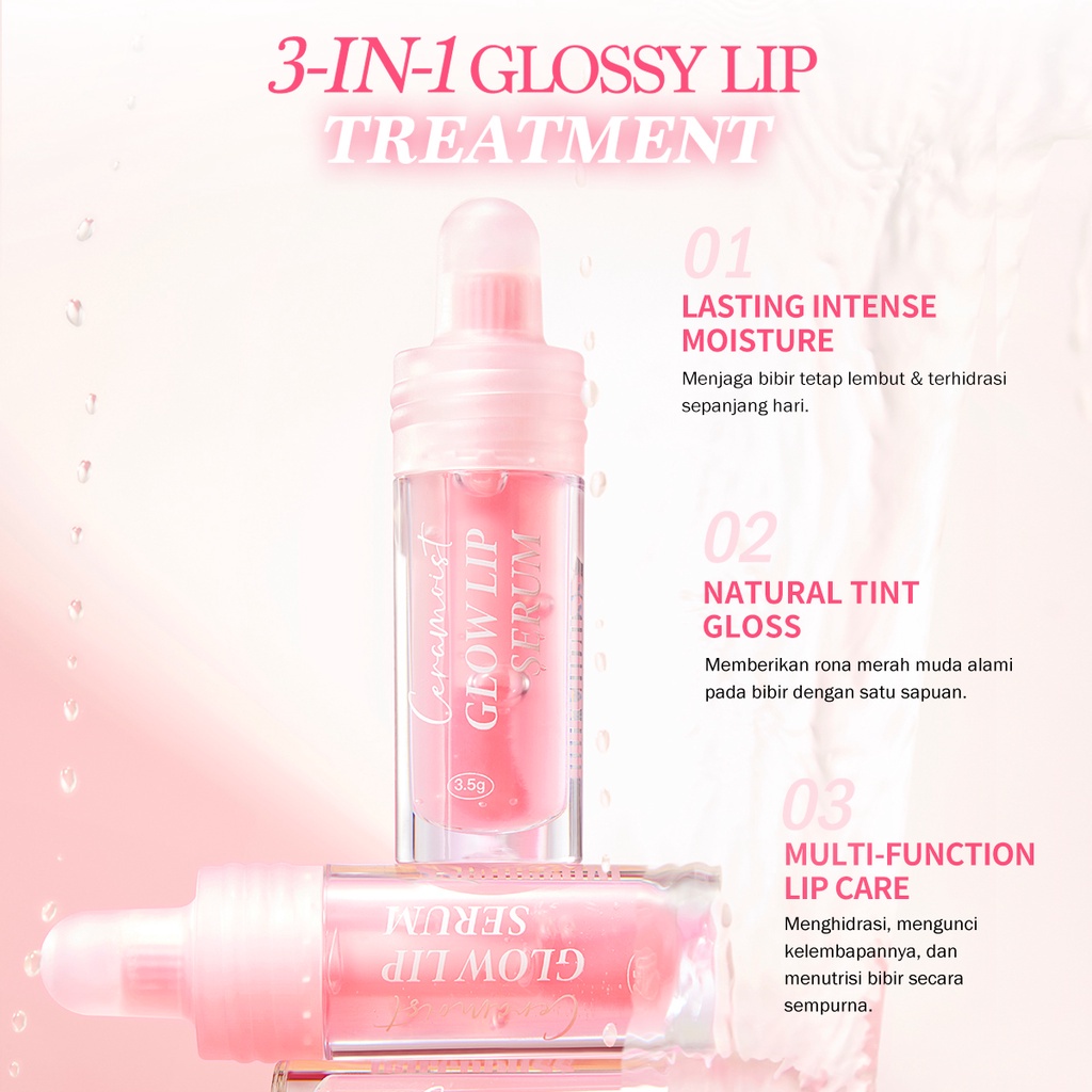 BNB barenbliss Ceramoist Glow Lip Serum [3in1 Glossy]