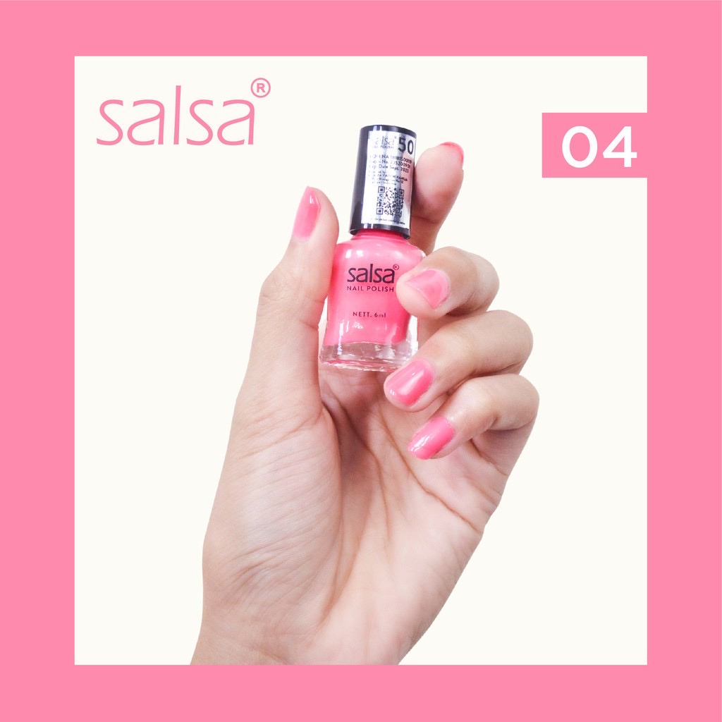 SALSA Nail Polish A Indonesia / Cat Kuku / Nude 1 2 Glam Glamour Set B / Peel Polish Kutek Halal Off Lupas Breathable Hijab Friendly / Color Pewarna Warna Matte Glossy Nude Bening / Satuan Ecer Full Set Paket / Cosmetic Beauty Tools Aksesoris / Varnish