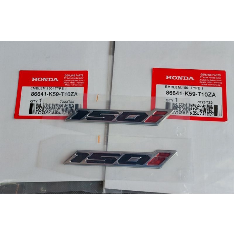 EMBLEM 150I ORIGINAL HONDA HRGA 2 PCS