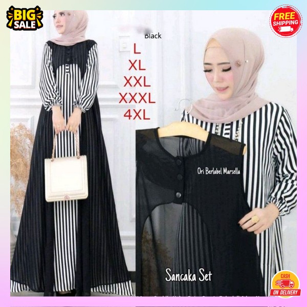 Deress Wedding Party Kekinian Gamid Lebaran Fashionable Baju Gamis Perempuan Import Terbaru 2023 Gam