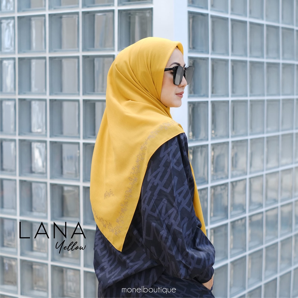 Hijab Monel Ori - Lana Scarf - Lemon - Premium Quality