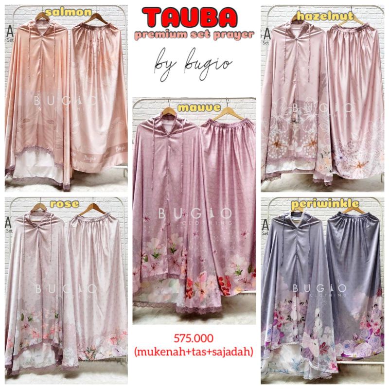 MUKENA TAUBA PRINTING BY BUGIO | MUKENA ARMANI SILK PREMIUM