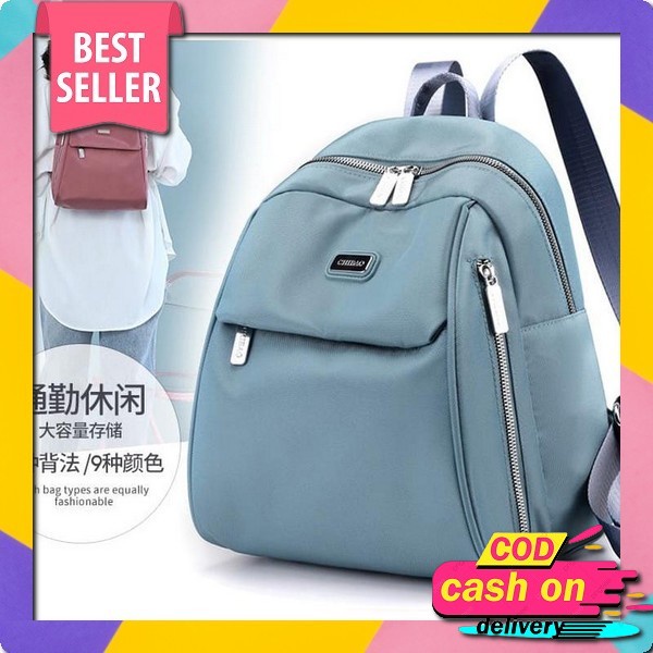 Tas Ransel Wanita Chibao Original Anti Air Ungu Lilac Risanen Ta702P5 Import Backpack Gendong Punggu