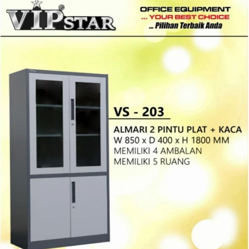 Lemari Arsip Besi 2 Pintu / Lemari Dokumen Besi 2 Pintu / Lemari Kantor Besi 2 Pintu / Cupboard Besi