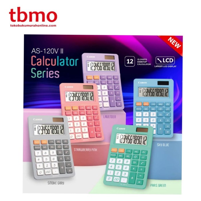

Best Seller Kalkulator Canon 12 Digit As-120V Ii-Sg