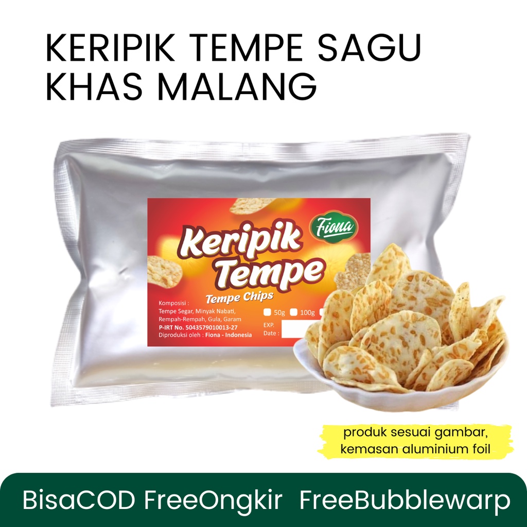 

Keripik Tempe Daun Jeruk, Sagu, Pedas Manis - Oleh-Oleh Khas Malang