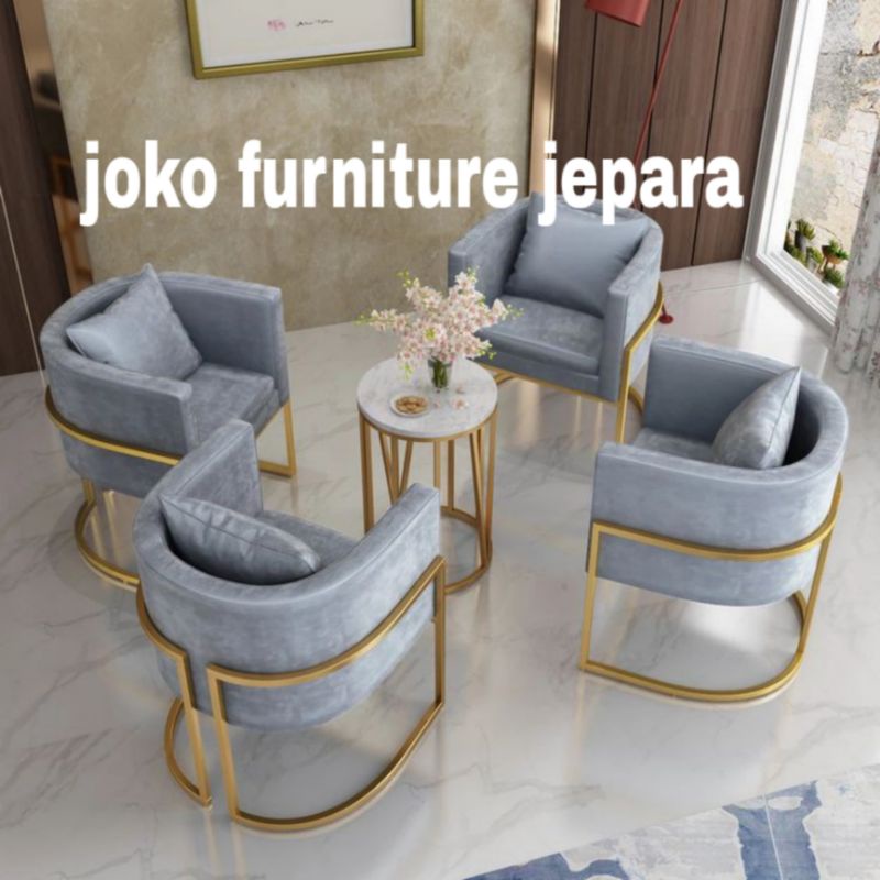 kursi tamu/kursi kaki besi