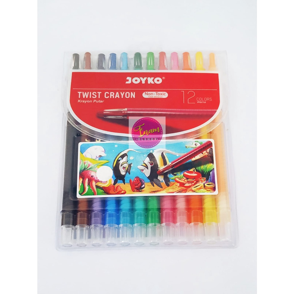 

Joyko Crayon Putar 12 Warna TWCR-12S