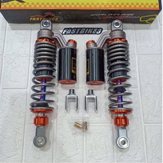 Shockbreaker  FastBikes FB-63 As RAINBOW Series Plus Anting Shockbreaker tabung atas metic bebek 340mm,320mm,280mm universal