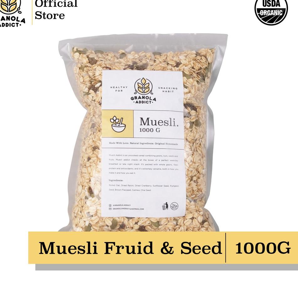 

➸ Granola Addict - Muesli Fruit & Seed 1KG ❉