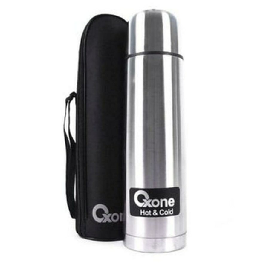Oxone OX1.0C Thermos Vacuum Flask 1L Tumbler Botol Minum-silver