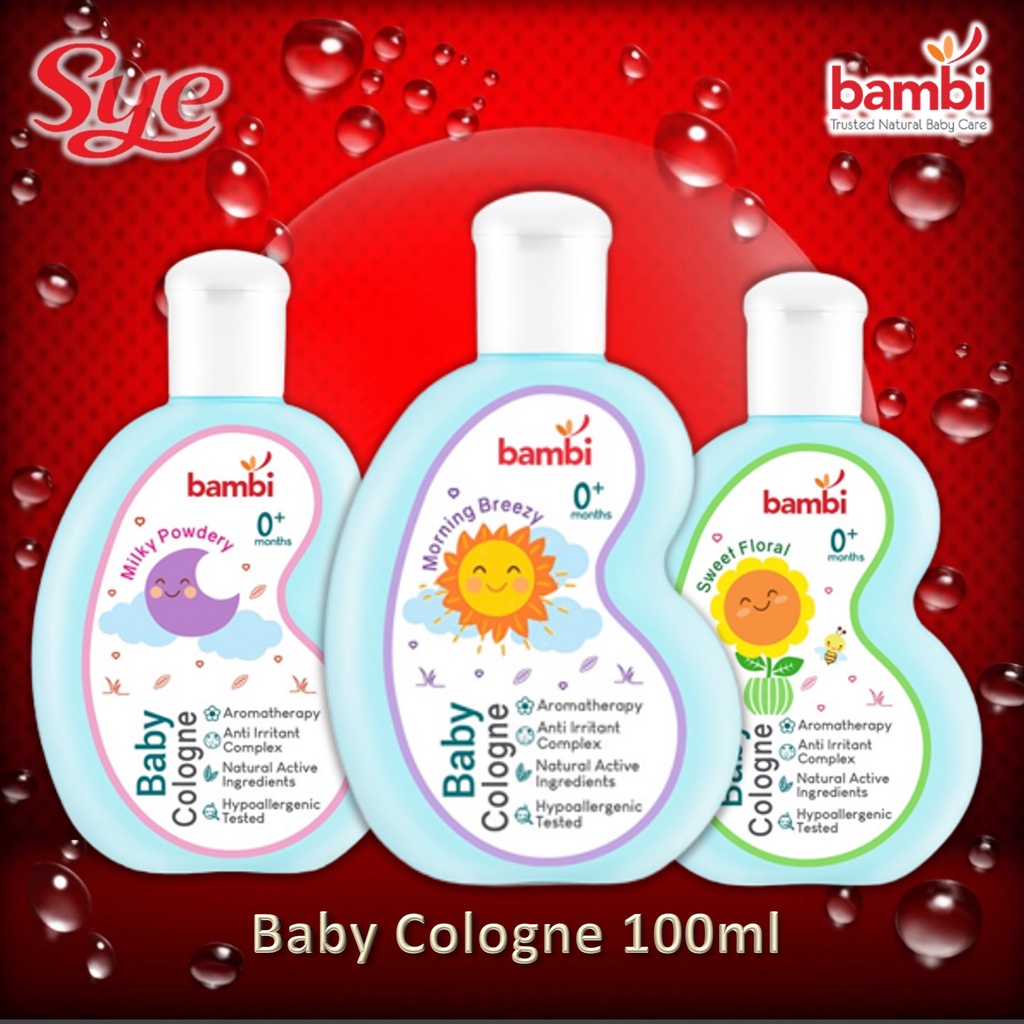 BPOM BAMBI BABY COLOGNE 100ML / PARFUM BAYI / MINYAK WANGI ANAK / SYE