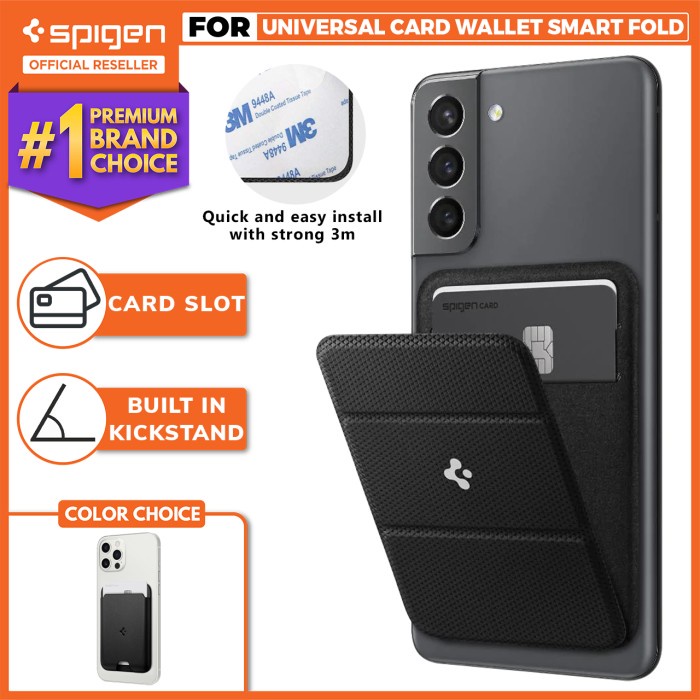

Card Holder Stand Spigen Universal Card Wallet Smart Fold Dompet Kulit Star Seller