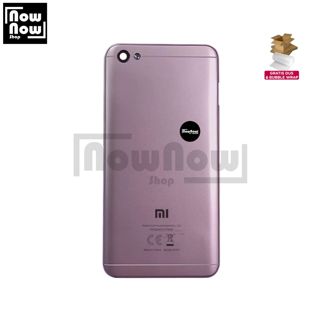 Backdoor Tutup Belakang Baterai Xiaomi Redmi Note 5A / Redmi Y1 / MDI6S Backcover Back Casing Housing Cover Belakang Back Case Panel Replacement