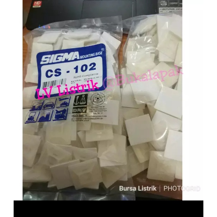 

Terlaris Tie Mount Sigma 30 X 30 Mm Cs-102 30X30 Per Pack 100 Pcs