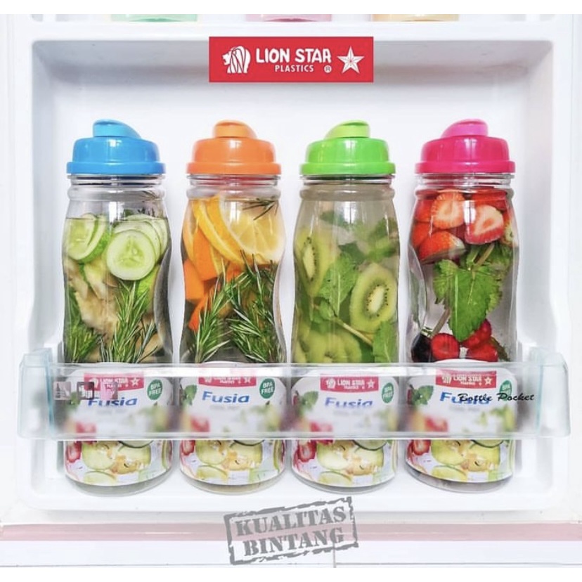 ( BISA COD ) PROMO BOTOL AIR MINUM LION STAR L-27 FUSIA COOL POT 1.2 LITER / BOTOL AIR MINUM DINGIN / TEMPAT AIR MINUM JUS / BOTOL INFUSED WATER / BPA FREE