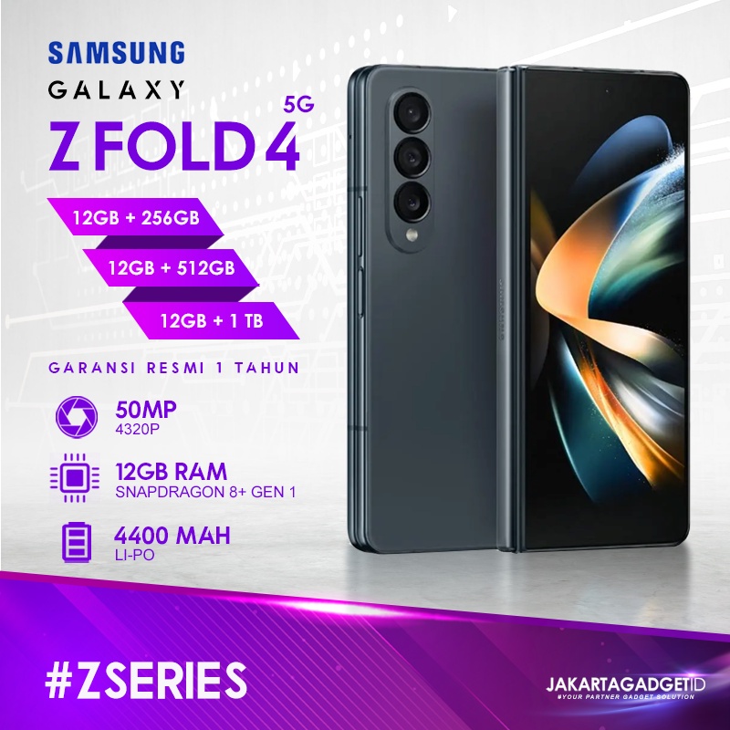 Samsung Galaxy Z Fold 4 [5G] 12GB+256GB 12GB+512GB Garansi Resmi Samsung1  Tahun