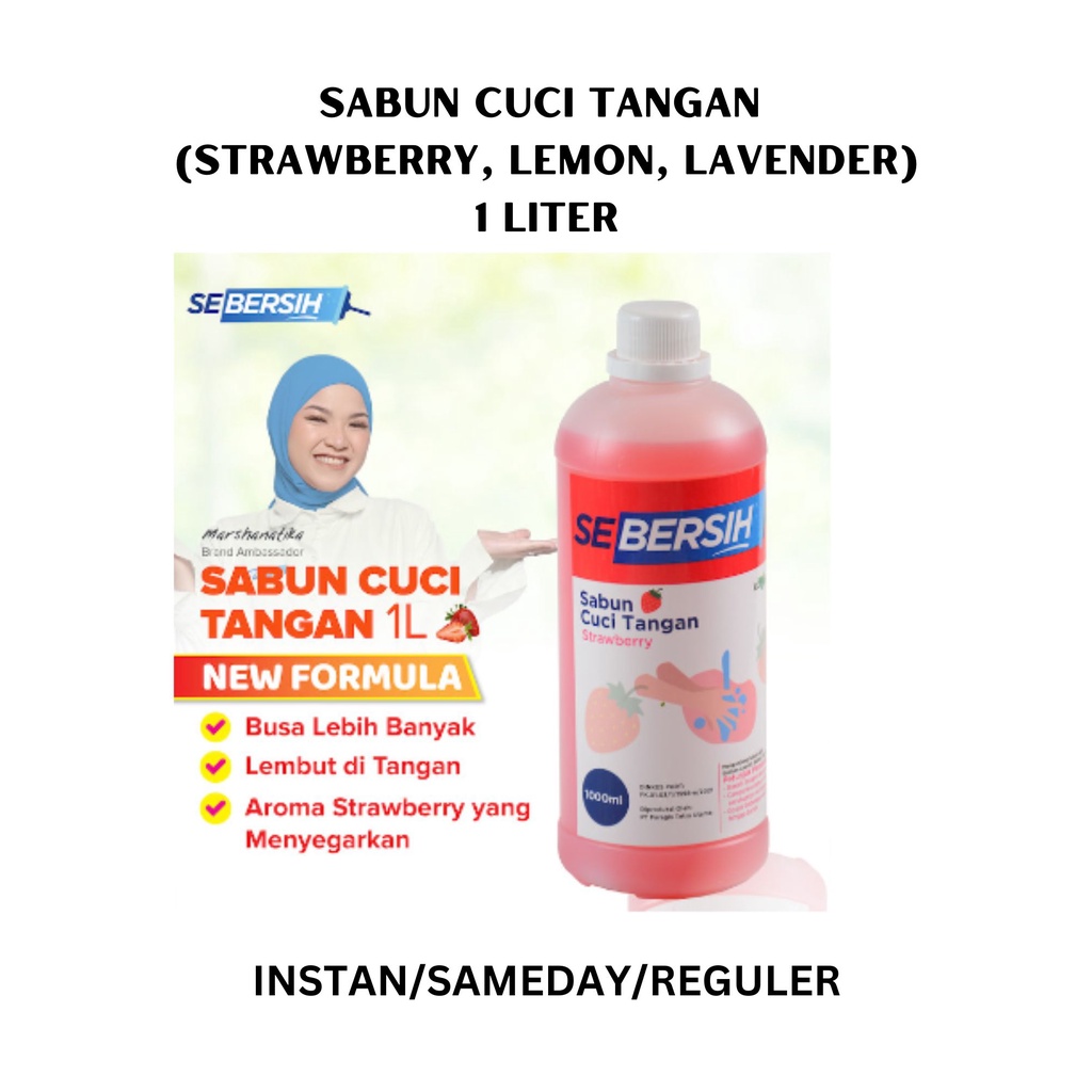 SEBERSIH Sabun Cuci Tangan Handsoap Handwash 1 Liter