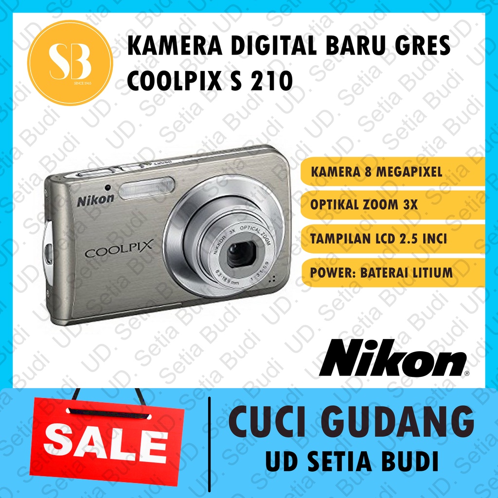 Kamera Digital Nikon Coolpix S210 Baru