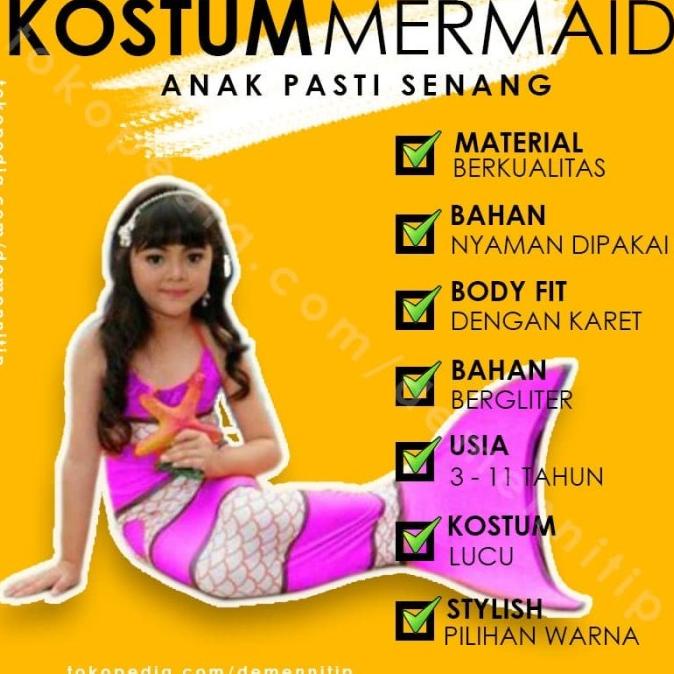 BAJU MERMAID BAJU ANAK KOSTUM MERMAID BAJU DUYUNG