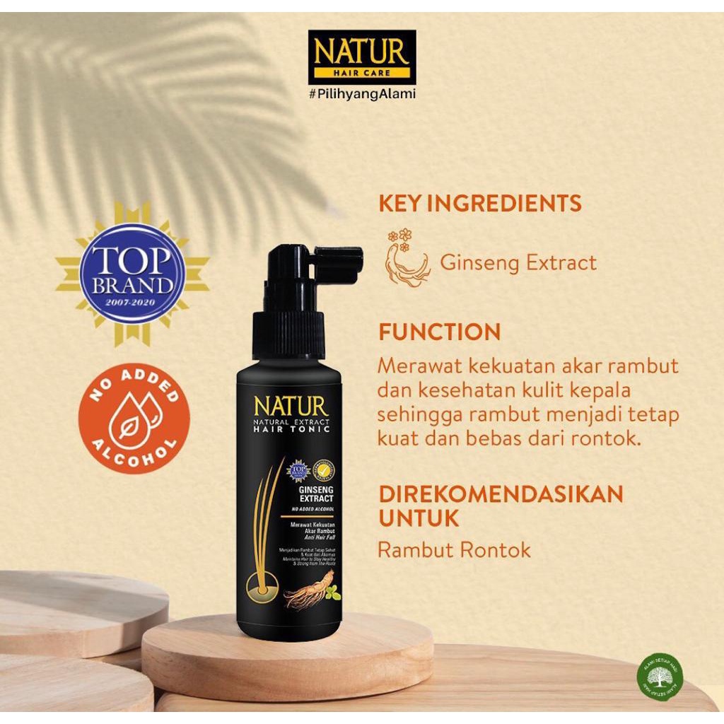 Natur Hair Tonic aloevera ginseng 90ml