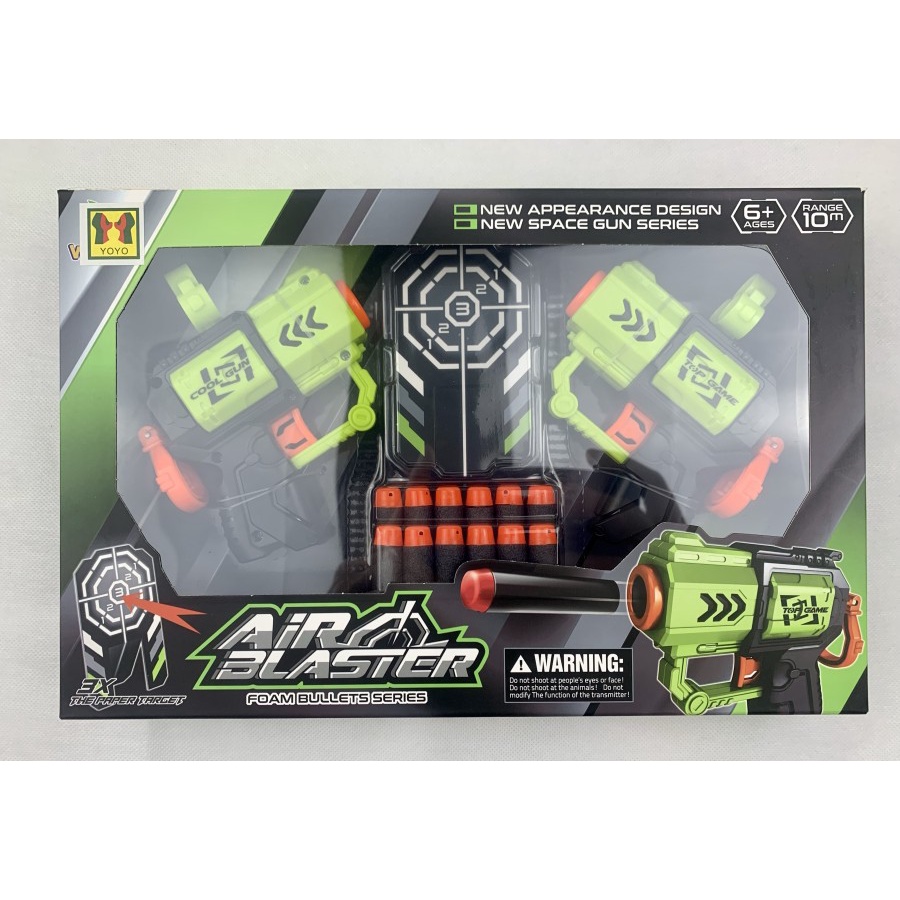 Mainan Anak Anak Air Blaster Foam Bullet Gun Soft Bullet